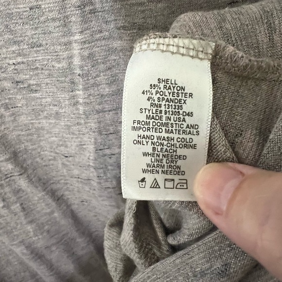 Nordstrom Socialite Dress Size Large Heather Mauve ‎ High Neck Knit Swing - Picture 3 of 9